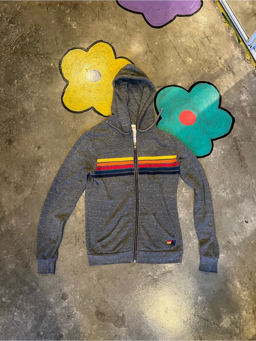 Aviator Nation 5 stripe hoodie